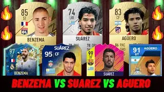 Benzema VS Suarez VS Aguero FIFA EVOLUTION + COMPARISON!🔥| FIFA 07 - FIFA 22 HISTORY