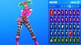🔥 *UPDATE* Fortnite ZOEY Skin Showcase with All Dances & Emotes *Subscriber Request*