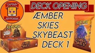 KeyForge &AElig;mber Skies Skybeast Deck Opening 1