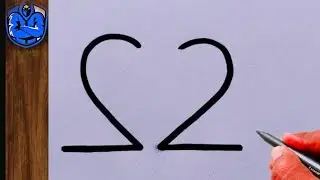 How to Draw a Beautiful Bird Using Number 22 | Easy Art Trick