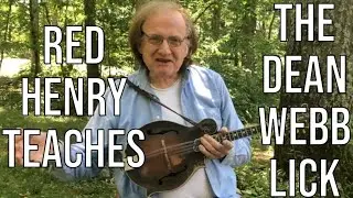 Red teaches the Dean Webb Lick! (Intermediate Level Mandolin)