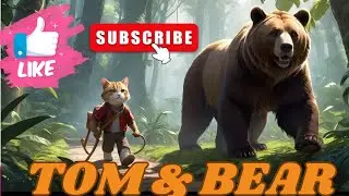 Talking Tom's Jungle Adventure: A Journey with His Bear Friend  #talkingtom #AdventureAnimation
