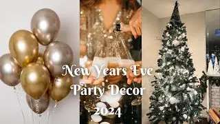 New Years Eve Party Decor | Christmas Decor that transitions into NYE Decor seamlessly.