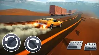 BEAT THE TRAIN HARD CHALLENGE STUNT CAR EXTREME SIMULATOR 3D GAME 
