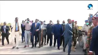 Madaxweynaha Galmudug Axmad Cabdi Kaariye oo Maanta gaaray Magaalada Galkacyo.