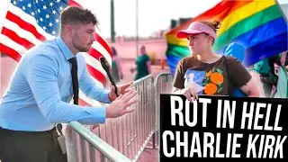Левые протесты. Похороны Чарли Киркса...