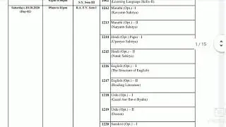 BA Exam Timetable | BAMU UNIVERSITY EXAM 2020 | NEW UPDATE 2020 EXAM