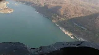 The Statue of Unity world's tallest statue 182 meters View from top in the viewing gallery
