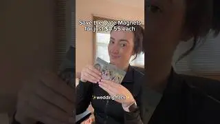 Save the Date Magnets on a Budget! ✨wedding hack✨ #weddingideas #weddingdiy