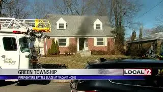 Fire breaks out at vacant house in Green Township