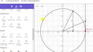 ¿Cómo ubicar raíz de 5, 6 y 7 en la recta numérica? | Aplicación en GeoGebra.