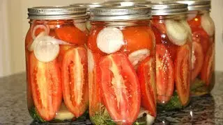 Помидоры в желе.Невероятная вкуснятина !Разлетаются на УРА! Ну очень вкусные помидоры на зиму!