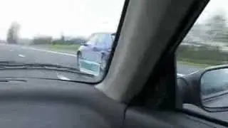 Saxo VTS l.6 l6v vs MG F l.8 l6v - Reprise en 4 &agrave; 100 km/h