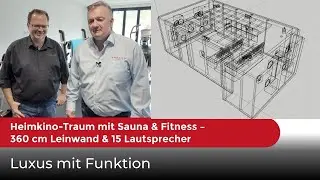 Heimkino-Traum mit Sauna & Fitness &ndash; 360 cm Leinwand & 15 Lautsprecher im Neubauprojekt