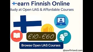 Learn Finnish Online for Cheap | Open UAS Courses & Study in Finland &ndash;  #learnfinnish  #suomi