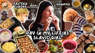Day in my life as SLAVIC girl in EASTERN EUROPE (cooking, grocery shopping, grandparents visit)