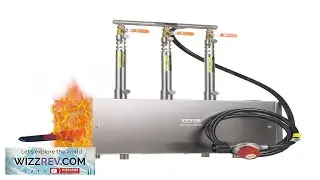 VEVOR Portable Propane Forge 3 Burners 2600 Tool and Knife Making Blacksmithing