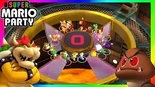 Super Mario Party Minigames Bowser vs Goomba vs Shy Guy vs Koopa troopa