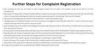 HARERA Gurugram Infographics : A Step-by-Step Guide to Agent and Complaint Registration (English)