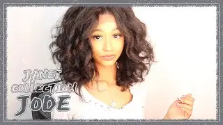 Glamourtress | Janet Collection Human Hair Blend Natural Me Deep Part Swiss Lace Front Wig - JODE