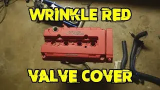 Project Integra Gets A Wrinkle Red Valve Cover!