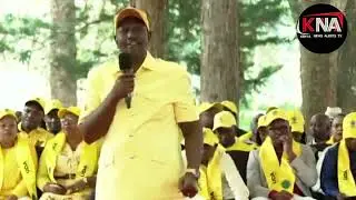PRESIDENT RUTO LECTURES HIS OPPONENTS IN NYERI: 