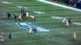 Morgan Burnett Slides after Interception despite having 25+ yards of daylight