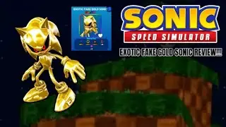 EXOTIC FAKE GOLD SONIC REVIEW - SONIC SPEED SIMULATOR