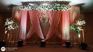 simple engagement stage backdrop