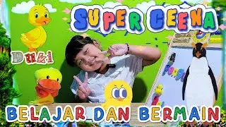 Belajar dan bermain melukis penguin dan Bebek bersama ceena & duki (play painting penguin and duck)