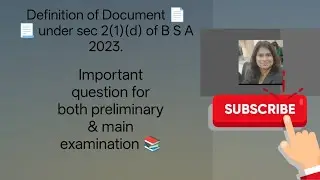 Definition of Document under sec 2(1)(d) of B S A 2023.