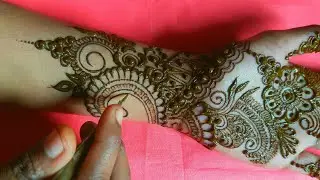 Easy and basic bignners arabic design..Amreen mehndi design.Beautiful mehndi design for front hand