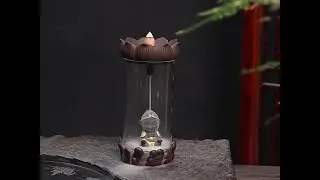 Little Monk Backflow Glass Incense Burner - Find Serenity in Every Moment