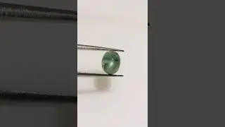 Rare 1.47 carat Green Genuine Untreated Star Sapphire  #naturalgem #finejewelry #designergem