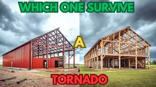 Red Iron vs Wood Post Frame Barndominium: Which Survives a Tornado? (Engineer's Truth)