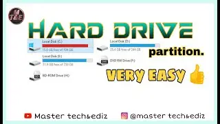 Make Hard Drive partition  easily | How to make Hard drive partition ?