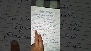 Uni- factor and two -factor theory of intelligence,, intelligence theories part 1 #haryanajbt