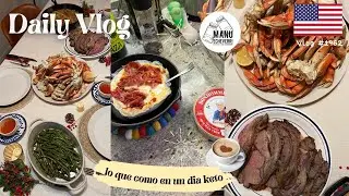 🇺🇸RECETA PRIME RIB PASO A PASO | MENU ALTO EN PROTEINA PARA NAVIDAD | VLOG 1962 | Manu Echeverri