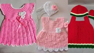 Latest Verity Of Crochet Baby Frock Design Outstanding Color Combination