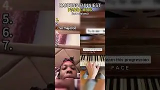Funniest moments of the trending &ldquo;Try to learn this progression&rdquo; piano challenge youtube duet#shorts