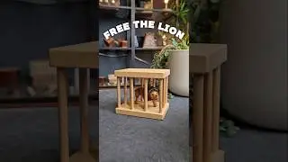 Could you help the lion escape?!! #puzzle #puzzles #brainteaser #amazing