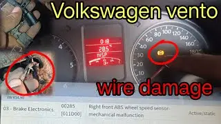 Volkswagen vento abs light problem#Volkswagen vento abs problem#Volkswagen vento abs wiring damage#