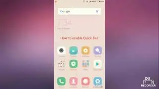 How to enable Quick Ball in Mi phone