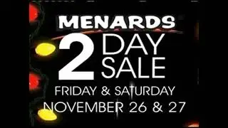 Menards 2 Day Sale (November 2010)