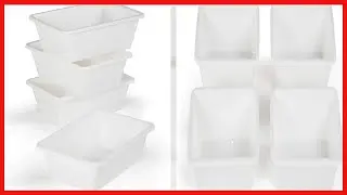 Great product -  Humble Crew, White Small Plastic Storage Bins, Set of 4