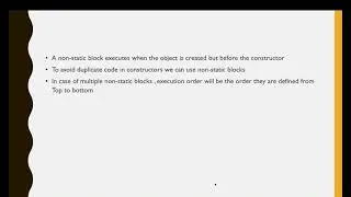 Non Static blocks