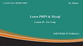 For loop in PHP | PHP tutorial in Hindi