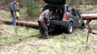 Съемная лебедка. Лебедимся назад.