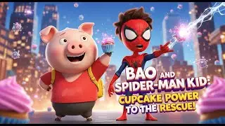 Bao The Pink Pig and Spider-Man Kid vs The Nano Invasion &ndash; Fun Animated Adventure for Kids