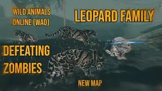 Wild Animals Online (WAO) Zombies VS Leopards - NEW MAP「Zombie Town」